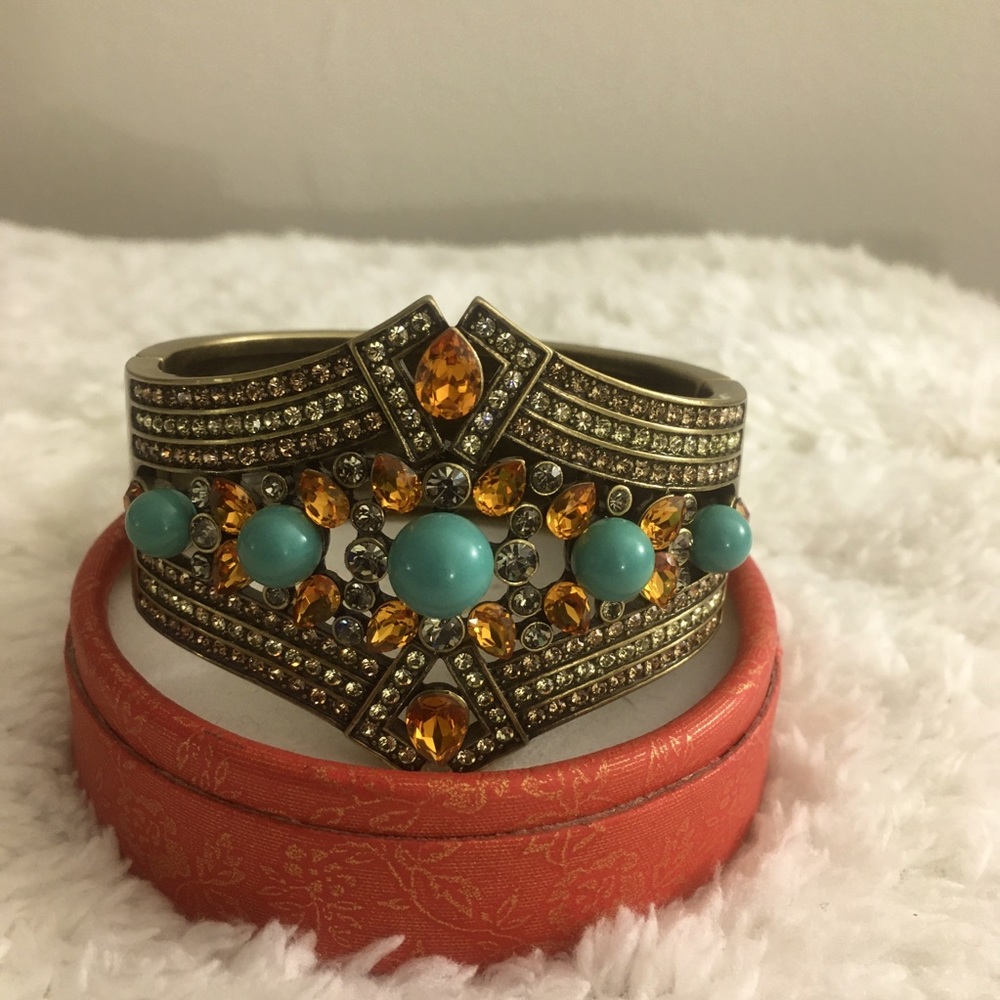 LaVintage Antique Custom Swarovski Cuff Bangle